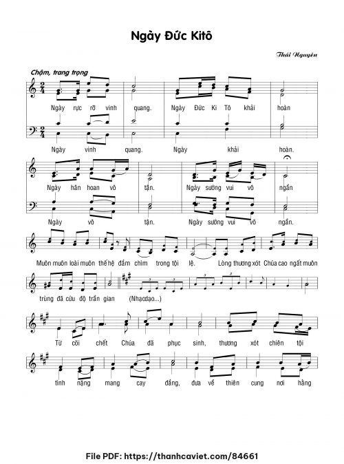 Ngày Đức Kitô - Lm. Thái Nguyên - trang 1