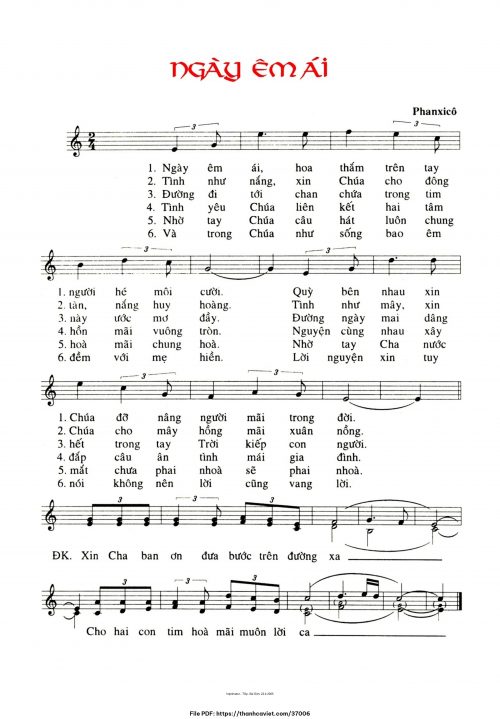 Ngày êm ái - Phanxicô - trang 1
