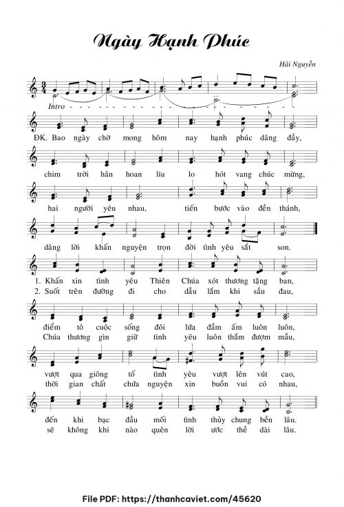 Ngày hạnh phúc - Hải Nguyễn - trang 1