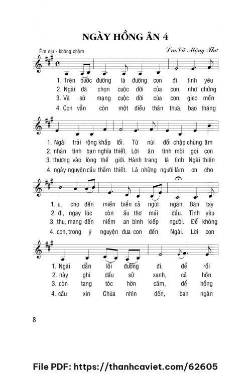 Ngày hồng ân 4 - Lm. Vũ Mộng Thơ - trang 1