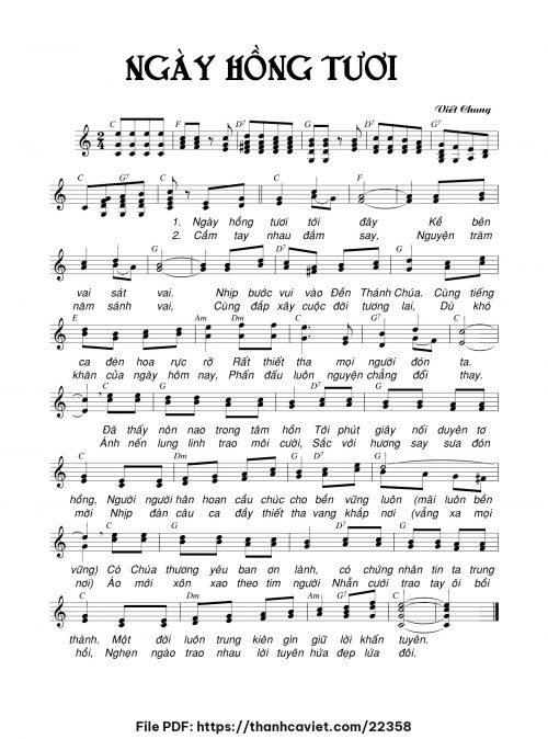 Ngày hồng tươi - Viết Chung - trang 1