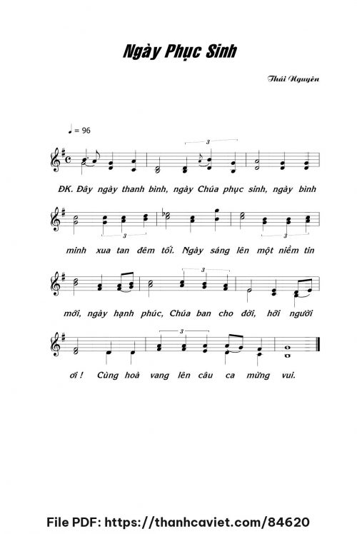 Ngày Phục Sinh - Lm. Thái Nguyên - trang 1