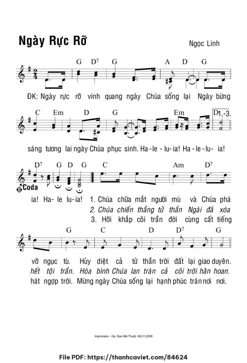 Ngày rực rỡ - Ngọc Linh - trang 1