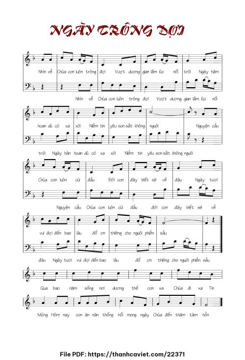 Ngày trông đợi - Chưa biết - trang 1
