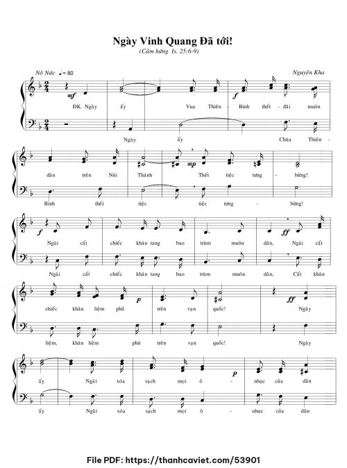 Ngày vinh quang đã tới - Nguyên Kha - trang 1