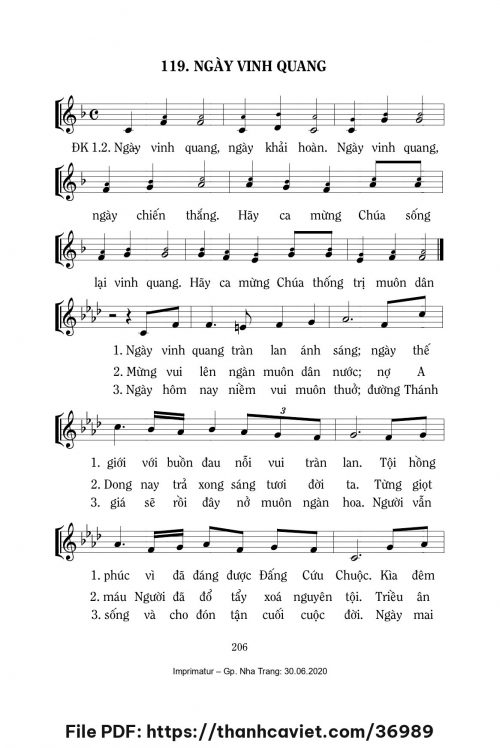Ngày vinh quang [Vọng Phục Sinh ABC] – - Lm. Mi Trầm - trang 1