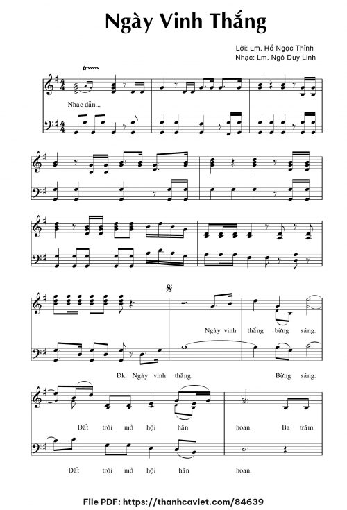 Ngày Vinh Thắng - Hồ Ngọc Thỉnh - Ngô Duy Linh - trang 1