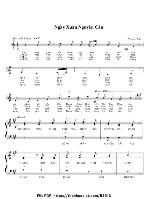 Ngày xuân nguyện cầu - Nguyên Kha - trang 1