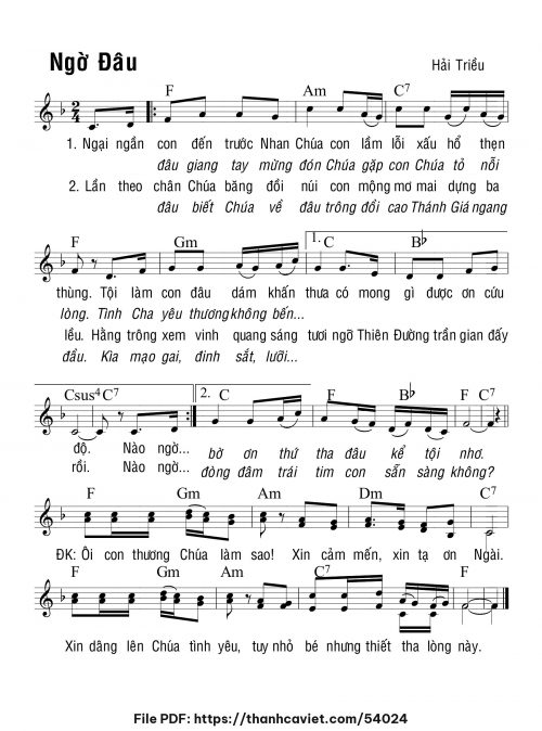 Ngờ đâu - Hải Triều - trang 1