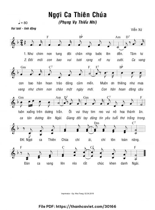 Ngợi ca Thiên Chúa - Viễn Xứ - trang 1