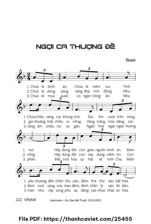 Ngợi ca Thượng Đế - Vinam - trang 1