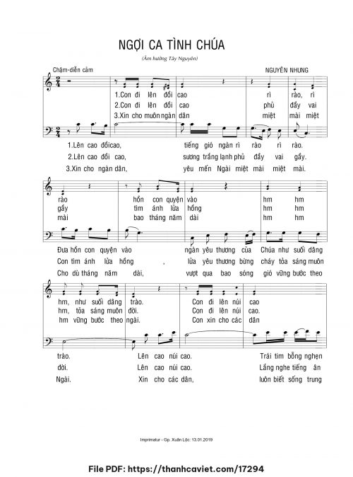 Ngợi ca tình Chúa - Nguyên Nhung - trang 1