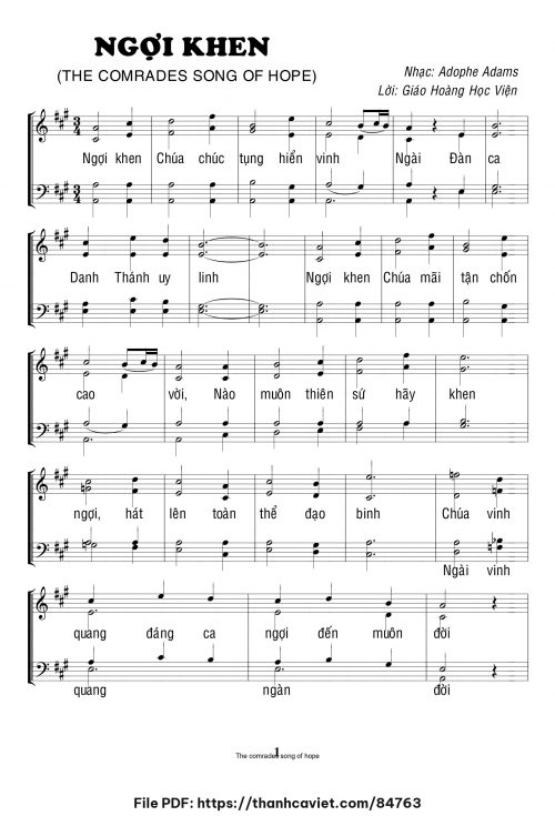 Ngợi khen - Nhạc quốc tế - trang 1