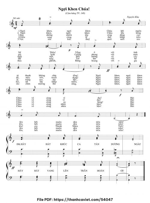 Ngợi khen Chúa - Nguyên Kha - trang 1