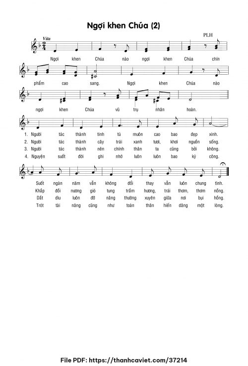 Ngợi khen Chúa 2 - Lm. Phạm Liên Hùng - trang 1