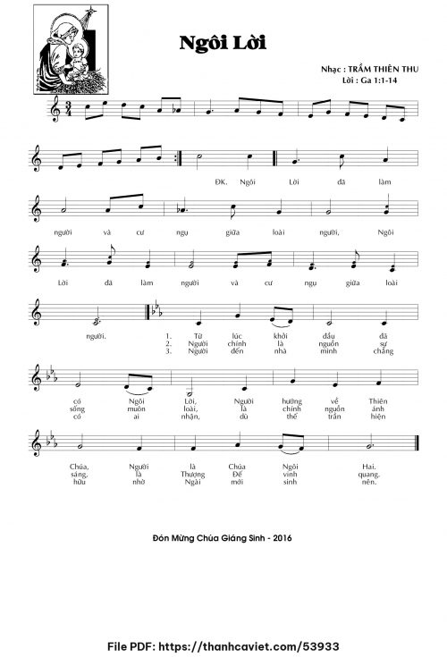 Ngôi Lời - Trầm Thiên Thu - trang 1