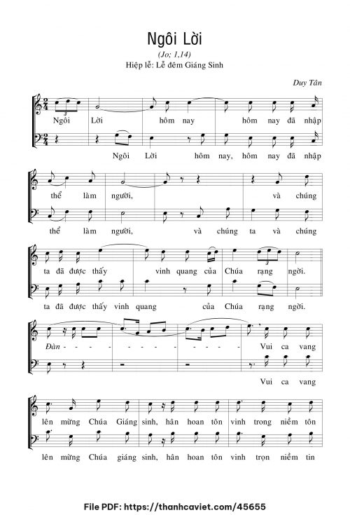 Ngôi Lời - Duy Tân - trang 1