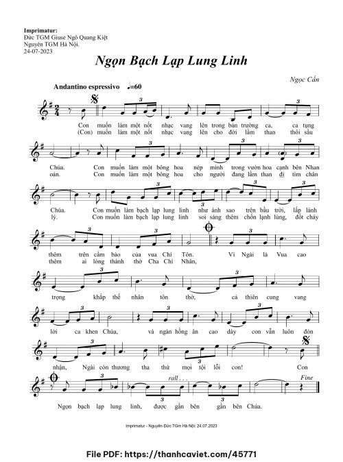 Ngọn bạch lạp lung linh - Ngọc Cẩn - trang 1