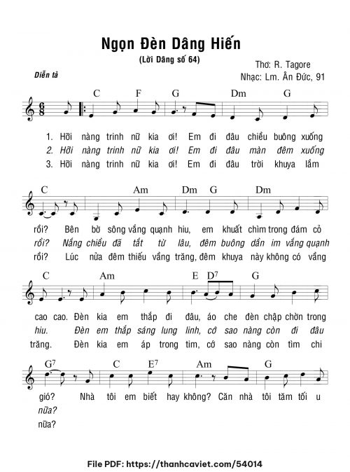 Ngọn đèn dâng hiến - Lm. Ân Đức - trang 1