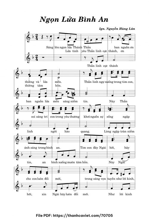 Ngọn lửa bình an - Nguyễn Hùng Lân - trang 1