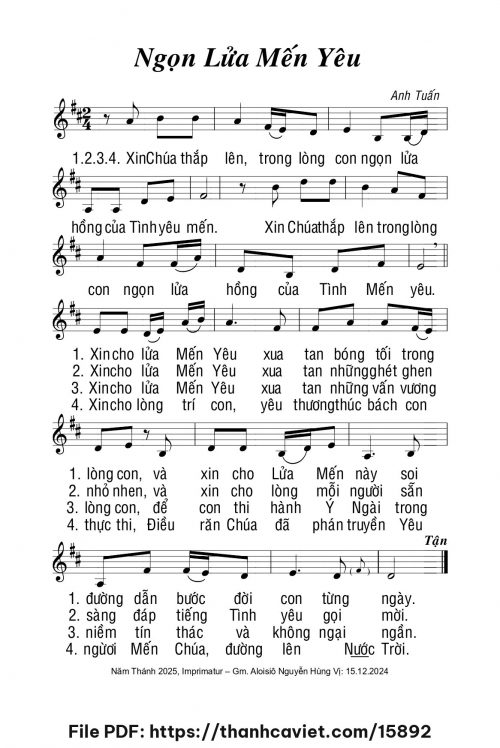 Ngọn lửa mến yêu - Anh Tuấn - trang 1