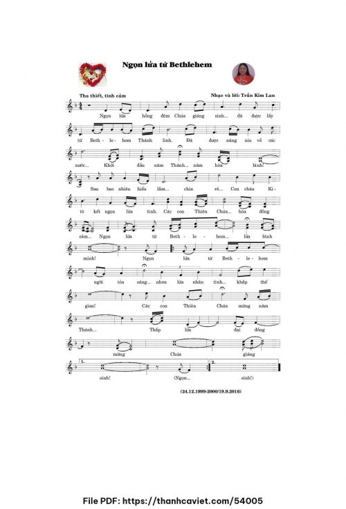 Ngọn lửa từ Bethlehem - Trần Kim Lan - trang 1