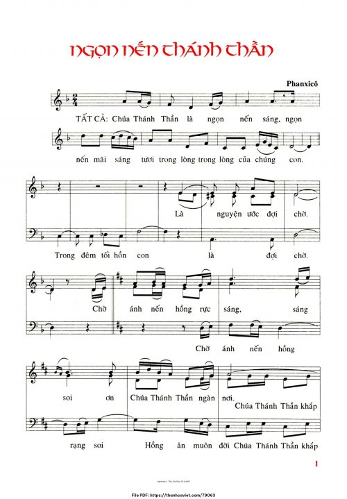 Ngọn nến Thánh Thần - Phanxicô - trang 1