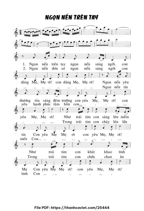 Ngọn nến trên tay - Chưa biết - trang 1