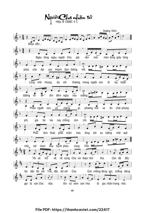Người Cha nhân từ - Hương Vĩnh - trang 1