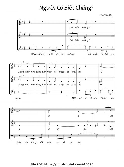 Người có biết chăng - Linh Trần Thy - trang 1
