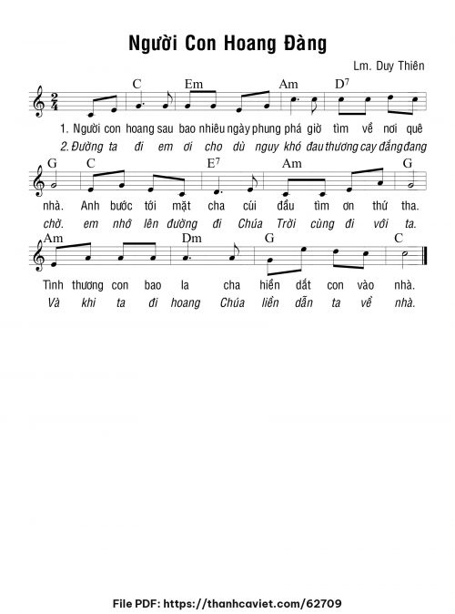 Người con hoang đàng - Lm. Duy Thiên - trang 1