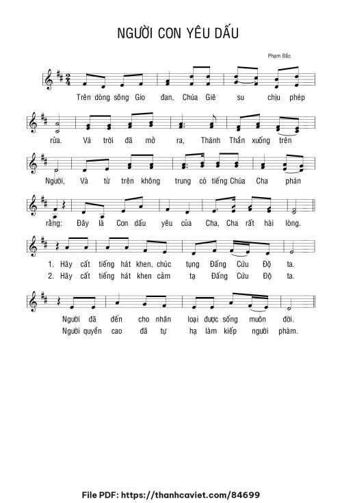 Người Con yêu dấu - Phạm Đắc - trang 1