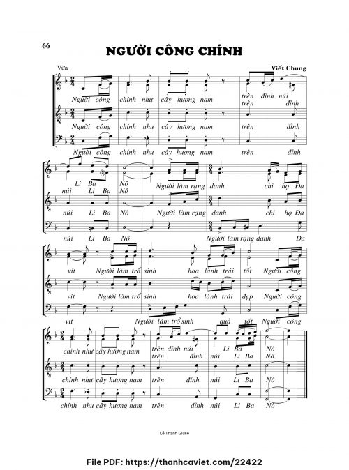 Người công chính - Viết Chung - trang 1