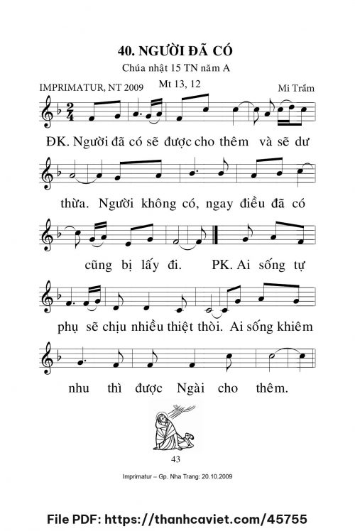 Người đã có [CN15 TNA] – - Lm. Mi Trầm - trang 1