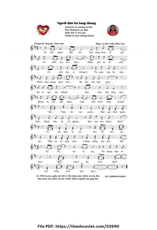 Người đàn bà lang thang - Trần Kim Lan - trang 1