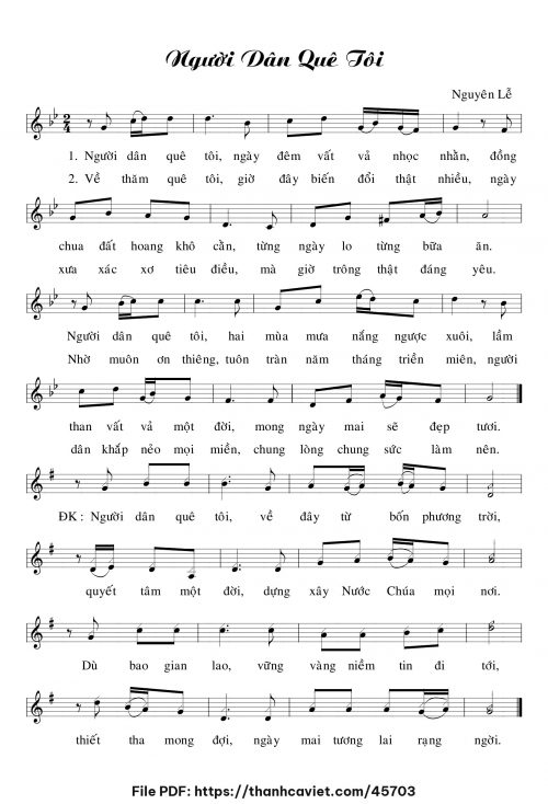 Người dân quê tôi - Lm. Nguyên Lễ - trang 1
