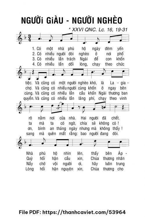 Người giàu người nghèo - Lm. La Thập Tự - trang 1