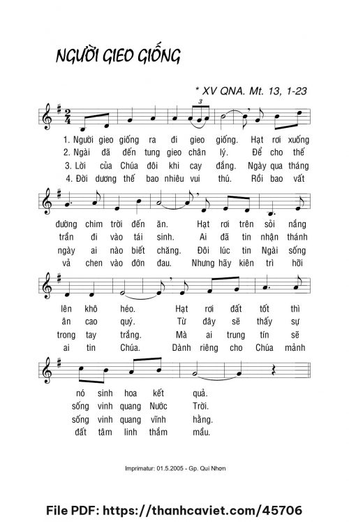 Người gieo giống - Lm. La Thập Tự - trang 1