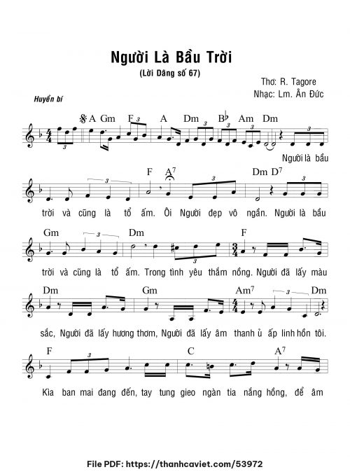 Người là bầu trời - Lm. Ân Đức - trang 1