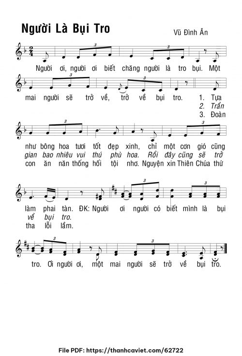 Người là bụi tro - Vũ Đình Ân - trang 1
