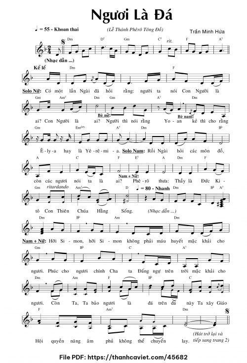 Ngươi là đá - Trần Minh Hứa - trang 1