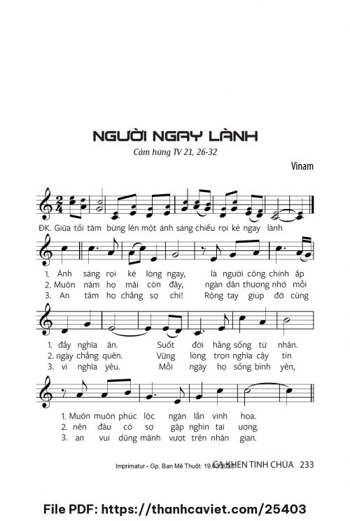 Người ngay lành - Vinam - trang 1
