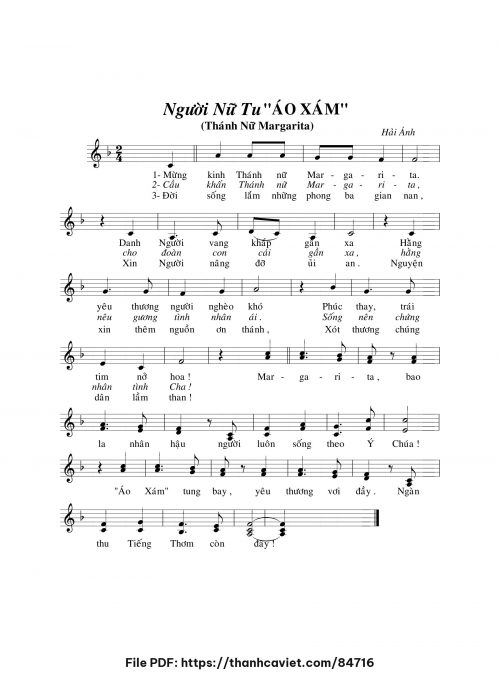 Người nữ tu áo xám - Hải Ánh - trang 1