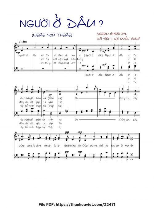 Người ở đâu - Lại Quốc Hùng - trang 1
