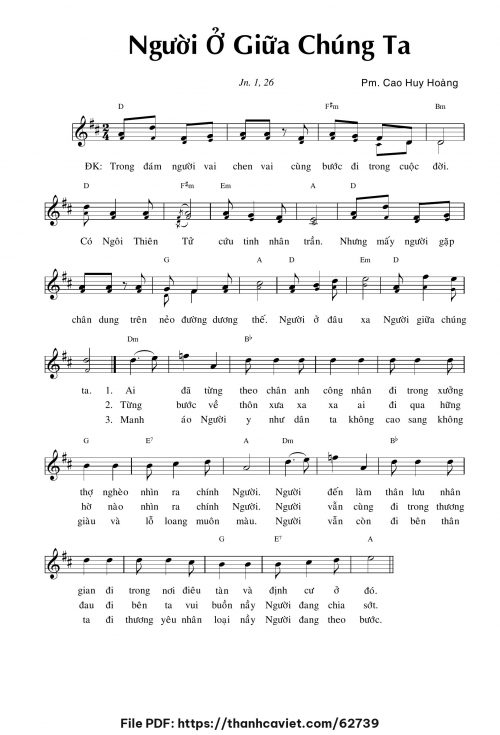 Người ở giữa chúng ta - Cao Huy Hoàng - trang 1