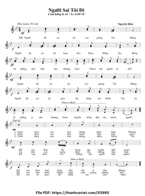 Người sai tôi đi - Nguyên Kha - trang 1