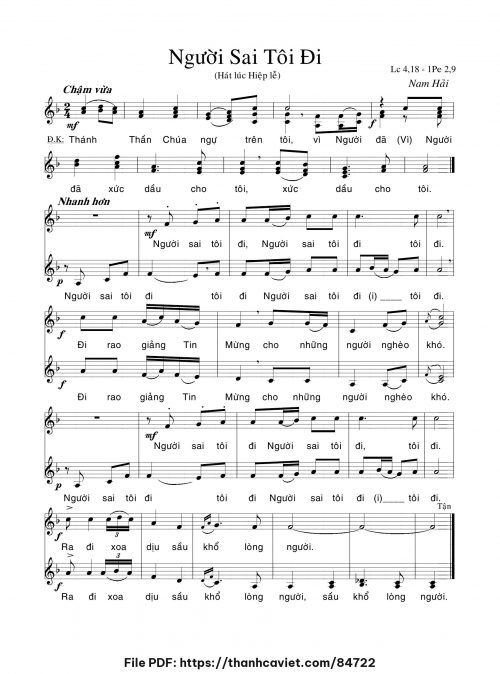 Người sai tôi đi - Nam Hải - trang 1