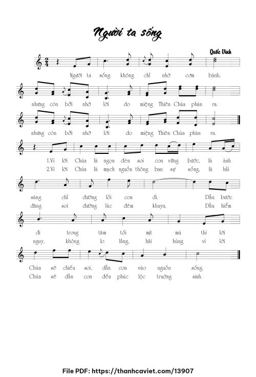 Người ta sống - Quốc Vinh - trang 1