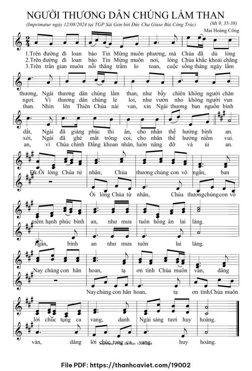 Người thương dân chúng lầm than - Mai Hoàng Công - trang 1