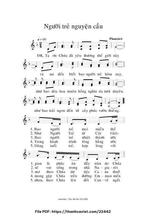 Người trẻ nguyện cầu - Phanxicô - trang 1